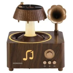 Porodo lifestyle concord Vintage Aroma Diffuser & Speaker _ Brown